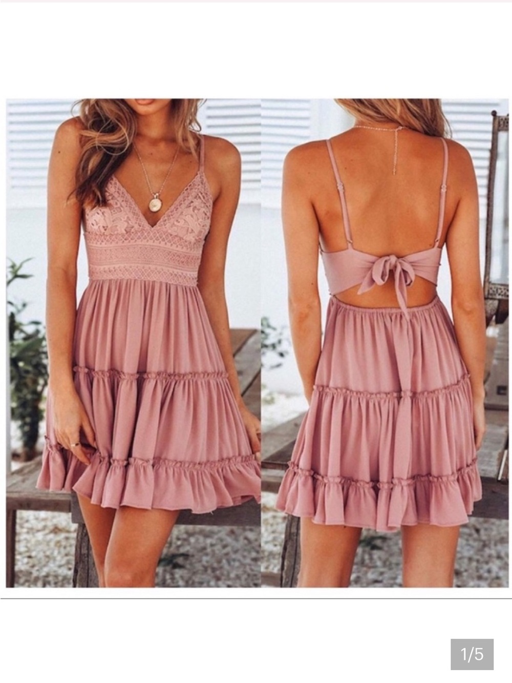 Pink Cutout Bow Midi Dress Sz M EUC, WORN ONCE, LOOKS BRAND NEW, BEAUTIFUL FIRM$